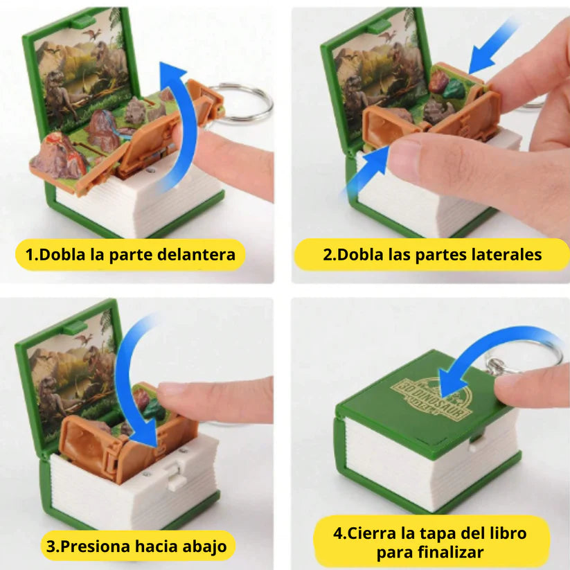 PopUpBook | Llavero de Mini Libro 3D