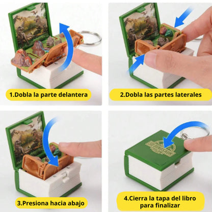 PopUpBook | Llavero de Mini Libro 3D